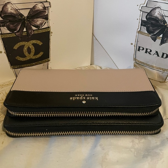 EUC Kate Spade Large Staci Carryall Wallet (missing wristlet strap) - Picture 4 of 8